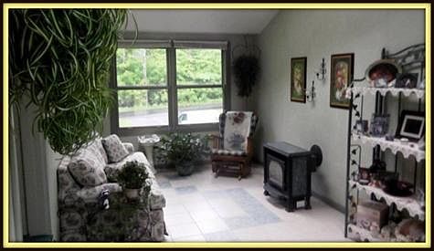 Cozy Gas Fireplace in Study