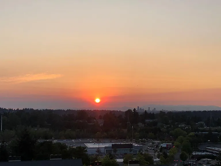 View at sunset
