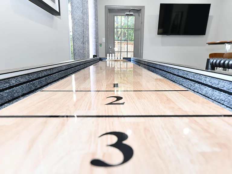 Game Room with Shuffleboard