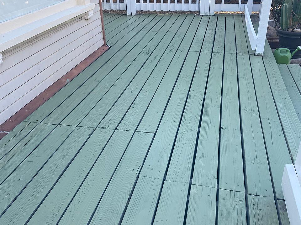 Front yard deck.
