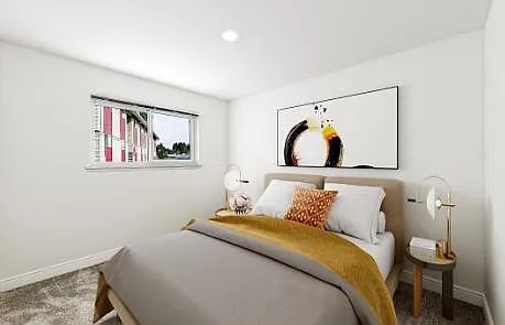 Spacious bedroom with great natural light and room to unwind