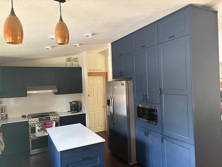 Recently remodeled kitchen with inducton cooktop and double oven
