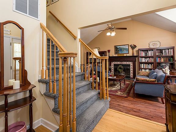 entry and living room