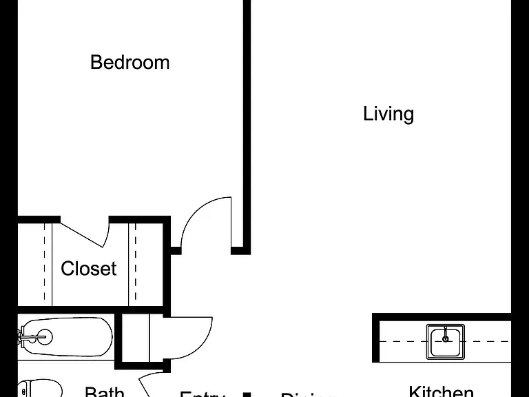 One Bedroom Plus 2D One Bedroom Plus 2D