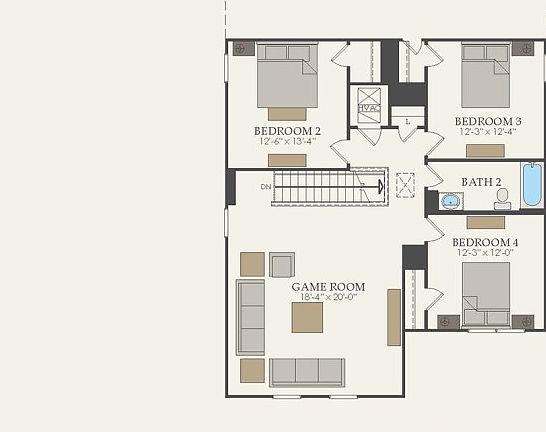 Second Floor 5 br 3 ba