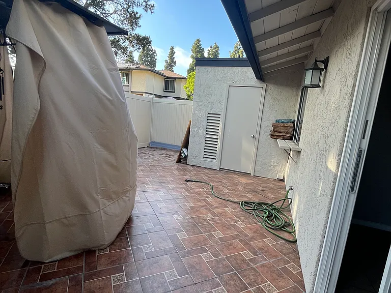Patio from outside entrance