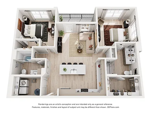 Floor plan White Squirrel | 2 Bed | 2 Bath