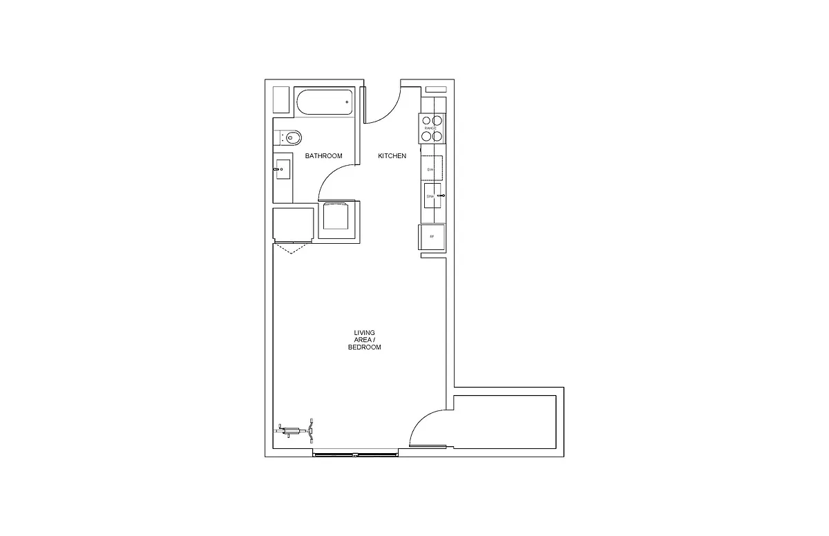 Floor plan Studio B