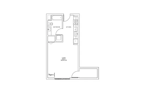 Floor plan Studio B
