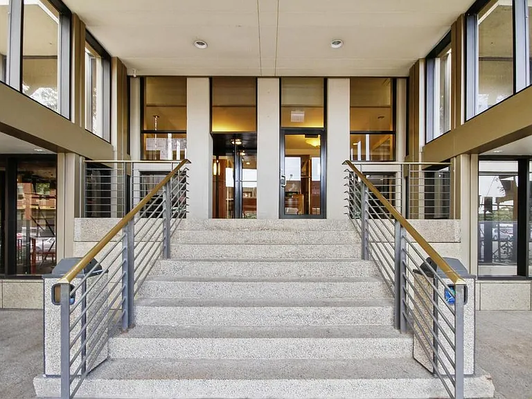 Front steps into building