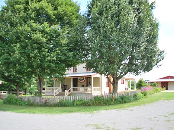 Perennial garden around home