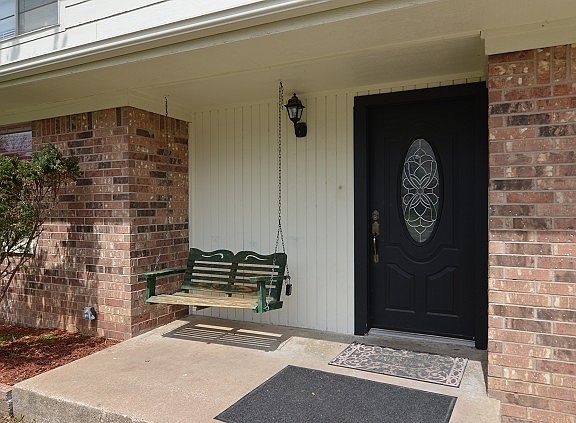 Inviting covered front porch
