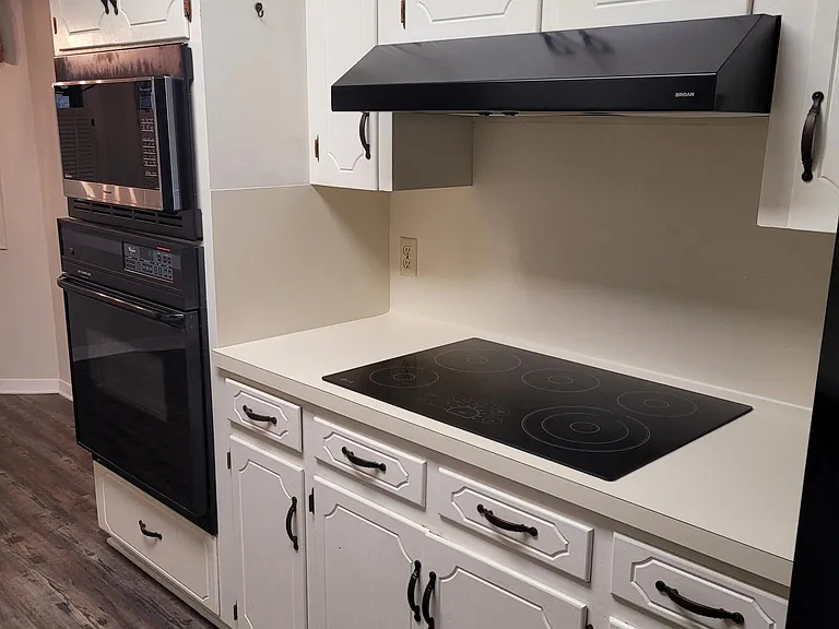 microwave, oven and range