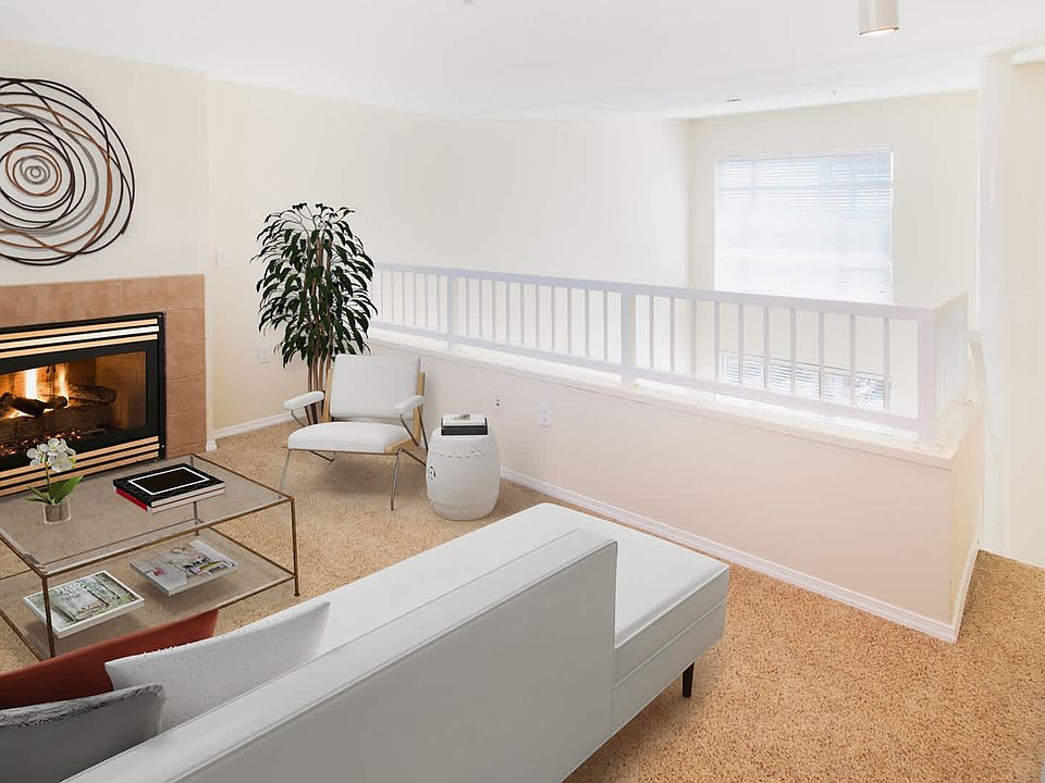 Loft Space with Fireplace