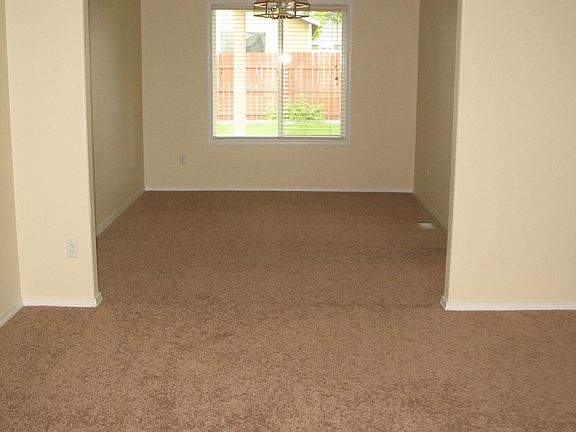 Living room into dining room.