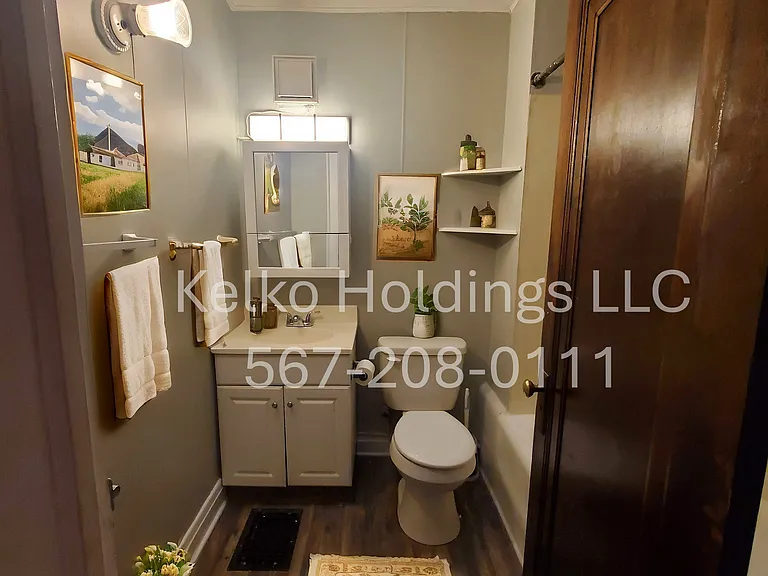 Bathroom staged