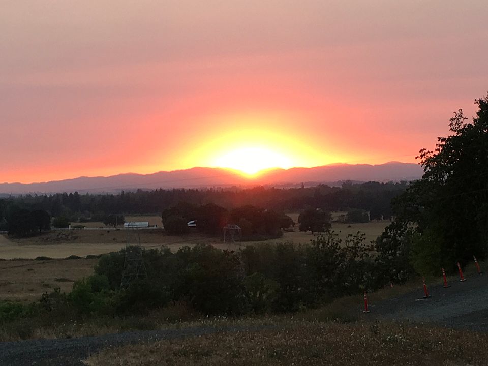 Sunset from the front porch