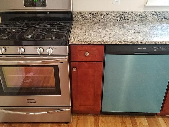 Stainless steel stove and dishwasher