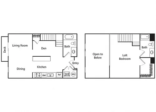 Floor plan A5LD Loft + Den