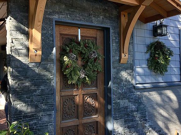 Front entry and portico 