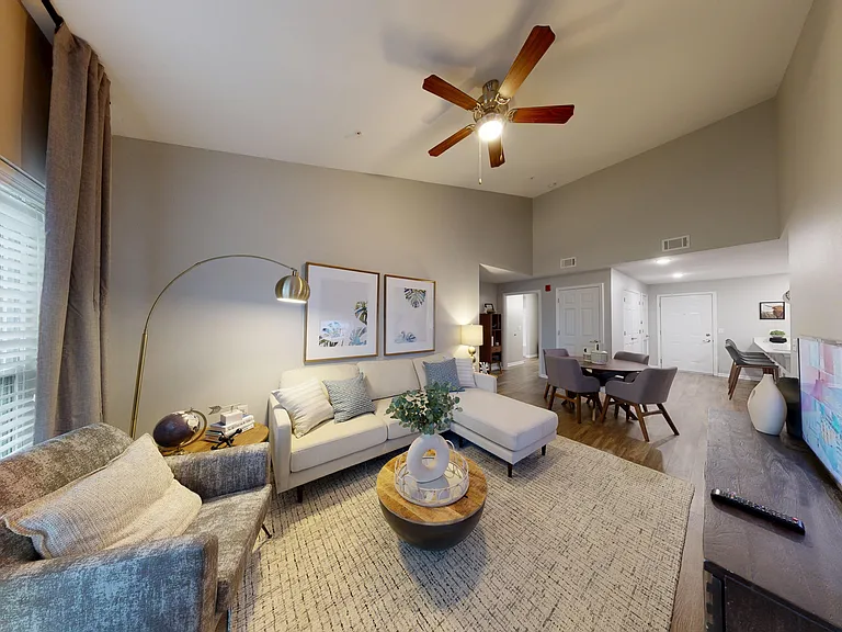 The large layout of The Cedar provides ample room for a dining area off the kitchen that flows to the living room. The large layout of The Cedar provides ample room for a dining area off the kitchen that flows to the living room.
