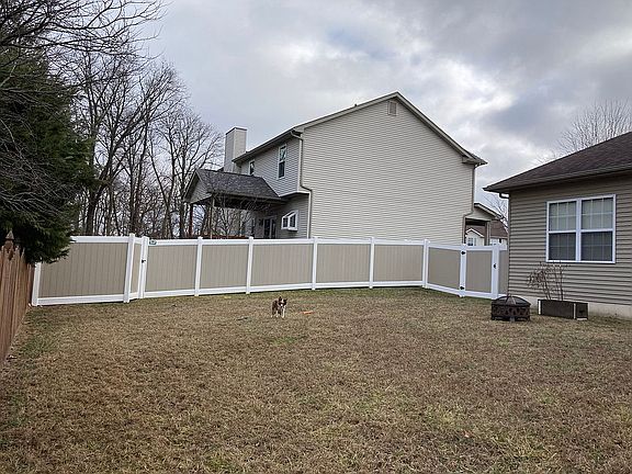 Vinyl Fenced in Backyard