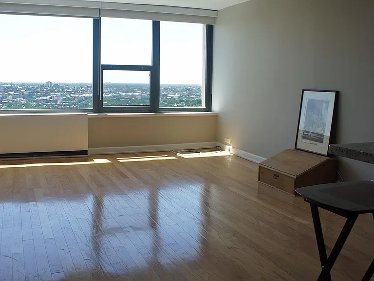Plenty of room for living space and dining table.