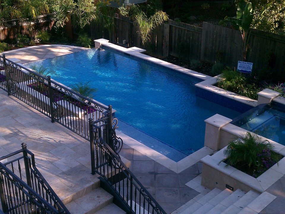 rear yard pool