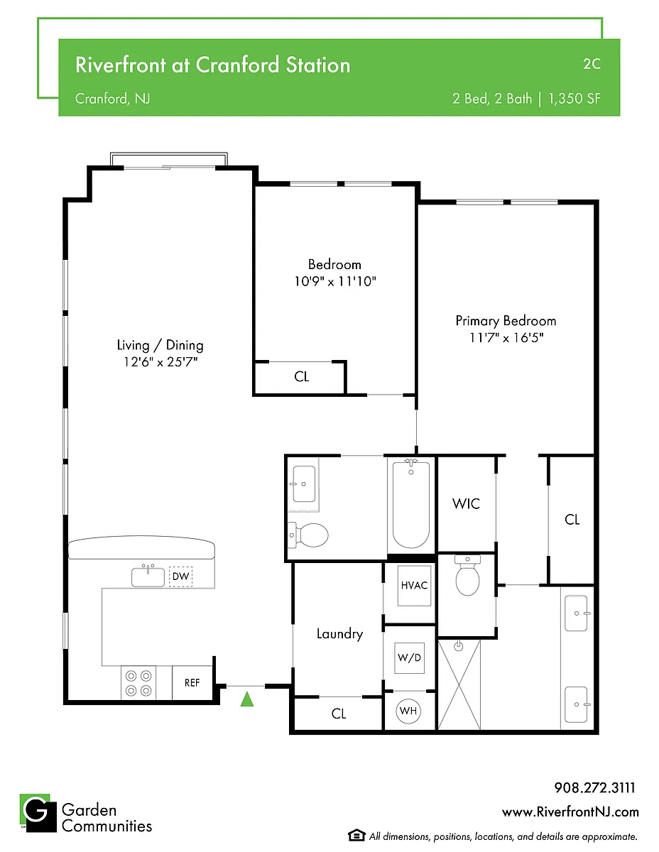 Floor plan $3.02/sq.ft. - 2C