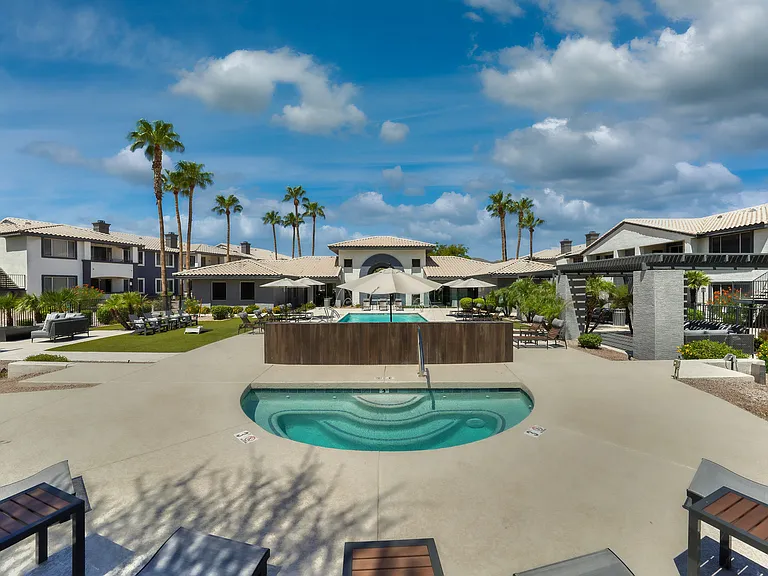 Resort Style Heated Pool with Lounge Seating