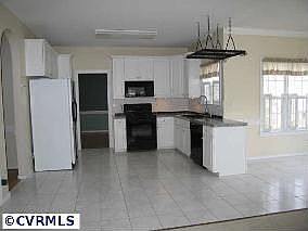 view of the kitchen from the family room