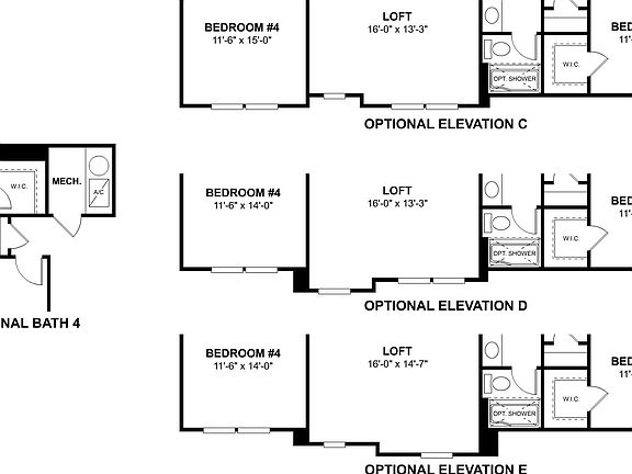 Bristol Second Floor Options