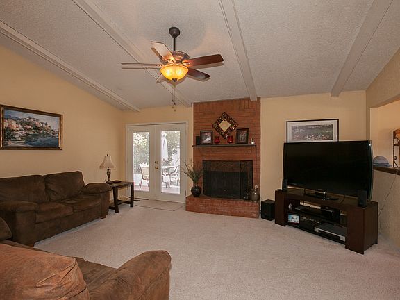 Fireplace & patio access