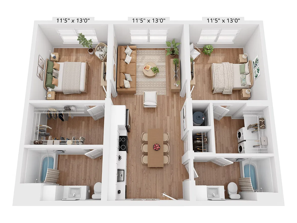 Floor plan B1H