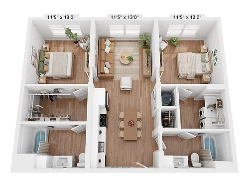 Floor plan B1H