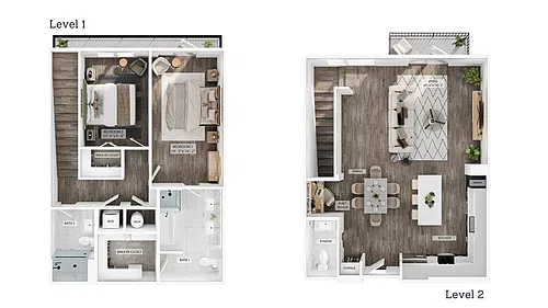 Floor plan 2BR/2BA - B8