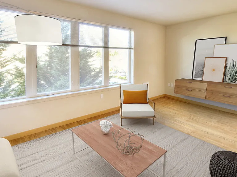 Living Room with Hard Surface Flooring