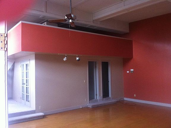 View from entrance of loft bedroom