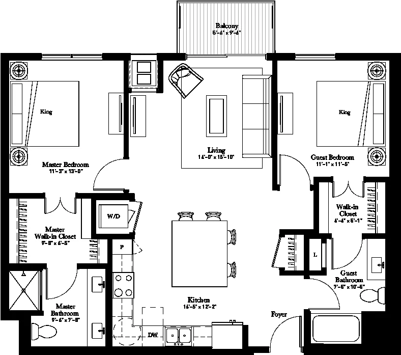Floor plan Lady Slipper (B3.1)