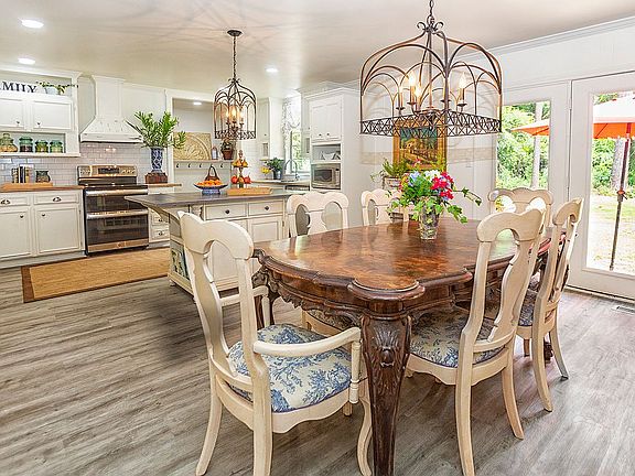 View of kitchen from dining