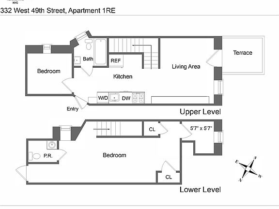 2nd image of 332 W 49th St APT 1RE