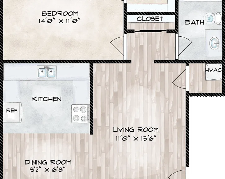 The James Floorplan Diagram