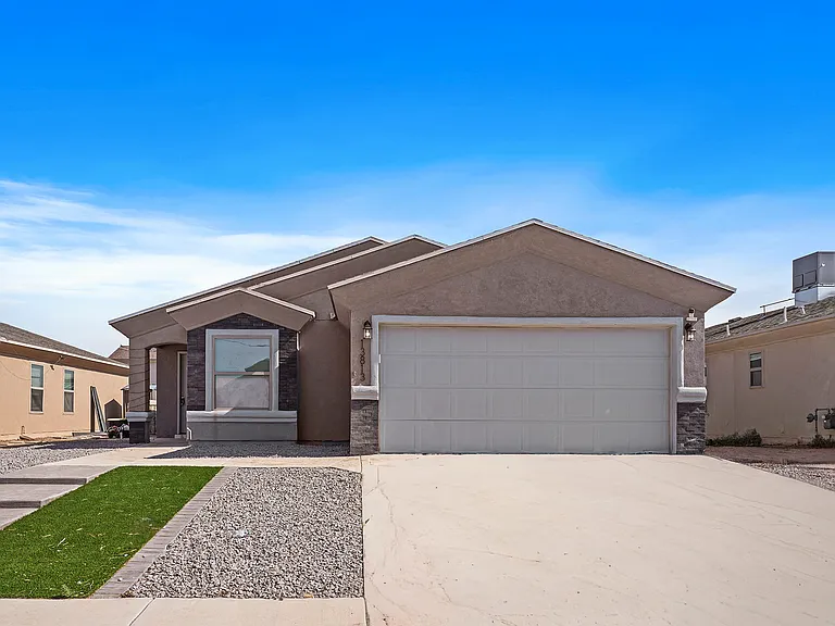 Beautiful landscaped front lawn