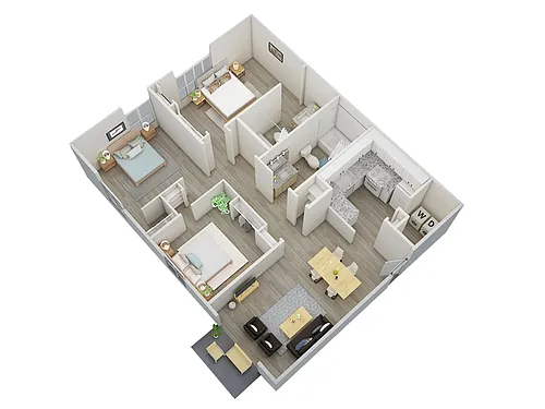 Floor plan Three Bedroom