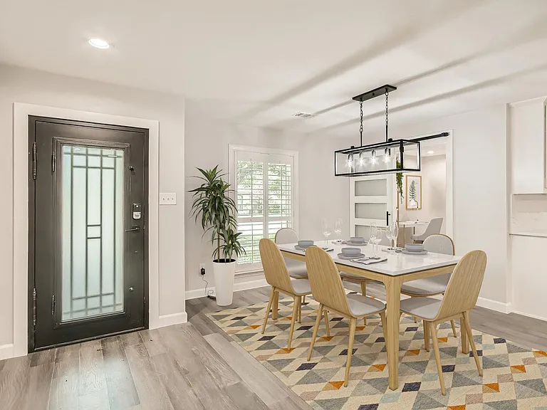 This image shows a virtually furnished space. Home comes unfurnished.