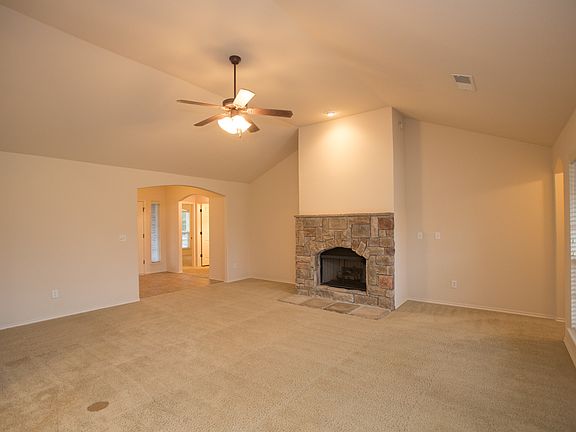 View from Great room looking toward the tiled entry.