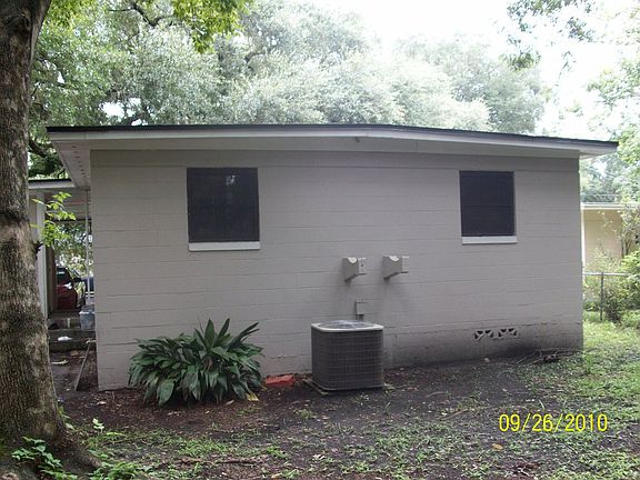 rear of home