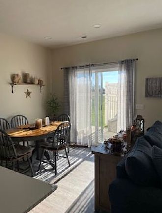 Kitchen and private patio access