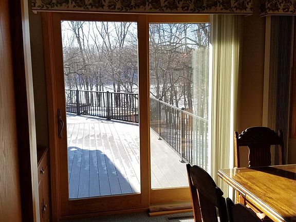 View out the patio door, furnishings not included.