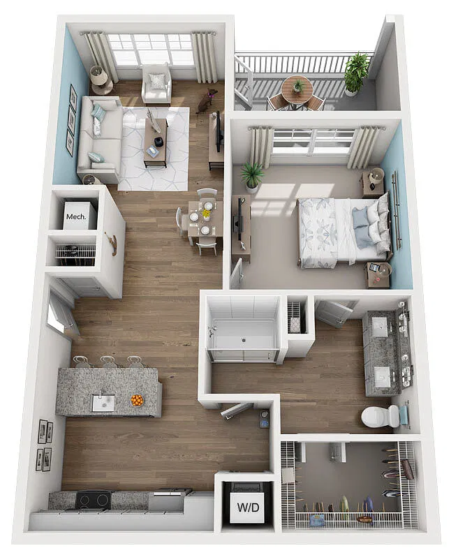 Floor plan 1B